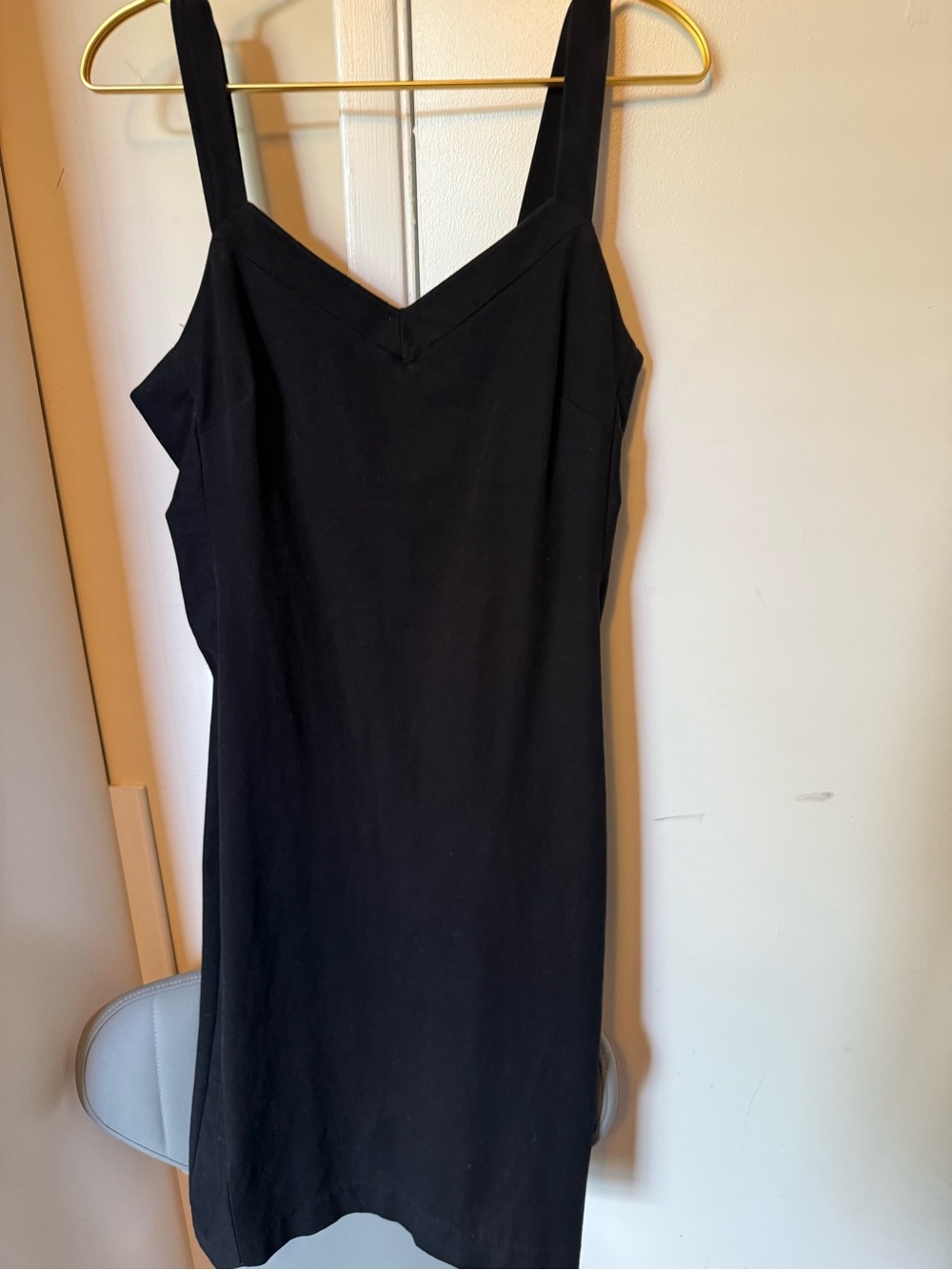 Banana Republic Black Mini V-Neck Tank Dress